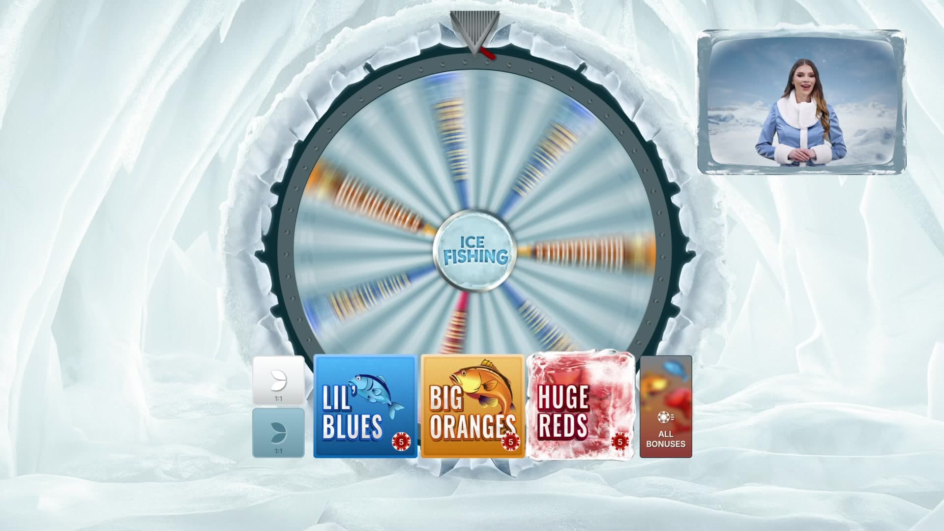 Ice Fishing arctic live game studio